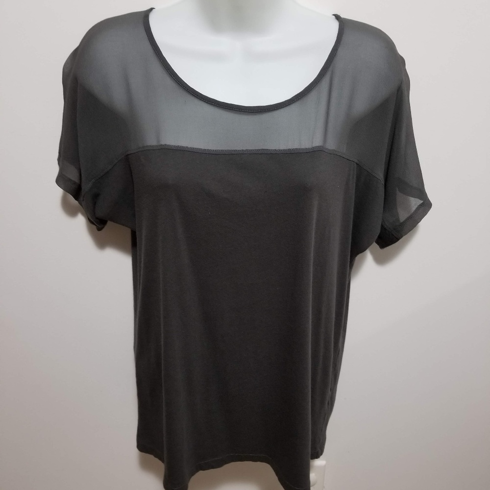 J Crew dark gray top - Picture 1 of 5